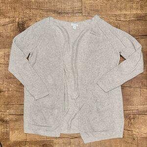 Sundance grey gray knit flowy cardigan
